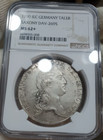 Ngc Saxony 1790 Ms 62  1 Thaler Silver Coin Germany Rare Grade