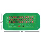 Gse 70x 35 Portable Professional Casino Roulette Tabletop Layout Mat With Carryi