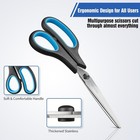 3-pack Heavy Duty Scissors With Ultra Sharp Blades And Comfort Grip Home 8 
