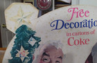 Vintage Coca Cola Coke Santa Claus Christmas Store Display Standee 30  Free Deco