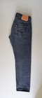 Levi   s 501 Original Jeans 30x 26 Washed Black Charcoal Straight Leg Button Fly