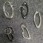 Y2k Punk Star Oval Essential Icon Carabiner Keychain Axe Shaped