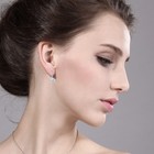 1 68 Ct White 925 Sterling Silver Earrings Made With Zirconia