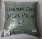 Brain Dead Godzilla Pillow 18 In X 18 Inches Sealed Made In Usa