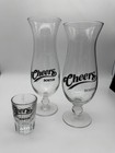 Cheers Tv Show Lot Of 3 Assorted Glasses Shot Hurricane Beer Norm Boston Bar