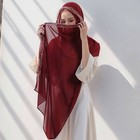 70 175cm Muslim Women Hijab Long Scarf Turban Women Headscarf Chiffon Shawls New