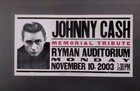 Johnny Cash   250 Ryman Hatch Show Print Nashville 2003 Memorial Concert Poster