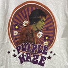Jimi Hendrix Purple Haze Graphic T-shirt  White  Size M Rock   Pop