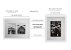 The Display Guys 11x14 Value Pack 4 Pcs White Solid Pine Wood Tempered Glass