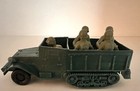 Vintage Marx Battleground-dark Green Half Track W 05-seated Od Marines - Vg Htf