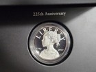      2017-p Proof American Liberty 225th Anniversary 1 Oz Silver Medal W box   Coa