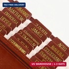 Easfreea Leather Brown Bible Tabs For Men And Women gold Bible Book Tabs large P
