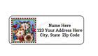 30 Christmas Cats Personalized Return Address Labels 1 In X 2 625 In