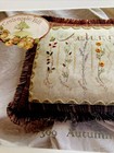 Crabapple Hill  309   Embroidery Pillow Pattern   Autumn Sampler