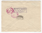 1950 Fdc  311 Ceylon Sri Lanka Colombo Registered Cover To Usa Cachet Airmail