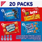 Nabisco Variety Pack Oreo Chips Ahoy Nutter Butter Ritz Bits 20 Snack Packs