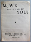 Henry Cross Petroleum Products Prices Chicago Train Fuel Oil Old 1930s Brochure