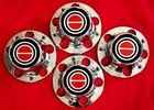 4pcs  1980-1996 Wheel Center Caps After Market For F150 Bronco Chrome Red