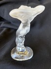 Lalique Frosted Clear Art Glass Women Figurine Signed Lalique Mpn 1190