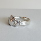 Sterling Silver Claddagh Ring Size 9 5 Irish Love Loyalty Friendship Heart Crown