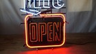 Miller Lite Beer Neon Open Sign Blue Red Bar Light