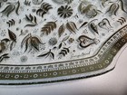 Vintage Signed Georges Briard Glass Tray W wood Handles