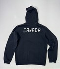 Team Canada Hoodie Men s Medium Black Hockey Nike Pullover Maple Leaf Logo