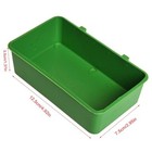 Bird Water Bath Tub For Pet Bird Cage Hanging Bowl Parrots Feeder With Hooks
