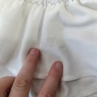 Vintage Diamonds Run Designed By Wayne Diamond White Feather Trim Peplum Top