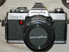 Minolta Xg-7 35mm Film Camera W Rokkor-x 50mm   Jcp 200mm Lens  Auto 200x Flash
