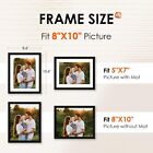 8x10 Picture Frame Set Of 2  Photo Frame With Hd Plexiglass  Display Pictures 5x