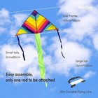 Colorful Delta Kite Single Line Easy Fly Kite Toy Handle For Kids And Adults Usa