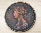 1861 Canada Nova Scotia 1 Cent Incomplete O