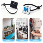 50 Set Cable Zip Tie Self Adhesive Mounts Kit With 6  Ties  50 Set  Black