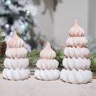 Braxio Resin Meringue Tree Ornament 21cm Indoor Xmas Table Decor