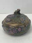 Summit Collection Art Nouveau Frog Figure Trinket Box Bronzed Resin Cast 2011