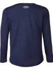 New Under Armour Shirt Youth Small Navy Heatgear Long Sleeve Athletic Logo Nwt