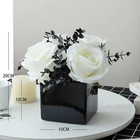 Artificial Flowers With Small Ceramic Vases Roses In Vases Plastic Artificial Fl