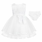 Baby Princess Girls Dress Pant Bow Christening Gown Wedding Party Kids Clothes