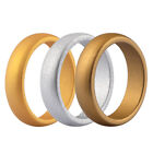 Silicone Wedding Ring For Men Women Flexible Stackble Rubber Band Flexible 4-14 