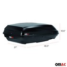 Omac Car Rooftop Cargo Box Carrier Dual-side Opening Luggage Storage 8 Cubic