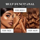 Body Glitter Spray - Bronze Body Shimmer For Face  Hair   Body  Moisturizing Lum