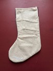 New Felt Christmas Stocking 18  Teddy Bears Sled Gold Star Buttons Applique Nip