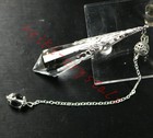 10pcs Natural Clear Quartz Crystal Pendulum Dowsing Point Divination