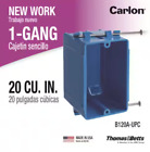 Carlon Pvc 1-gang 20 Cu  In  New Work Electrical Outlet Box