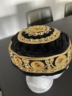 Velvet And Gold Bukharian  Jewish Kippah Yarmulke