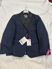 Isaac Mizrahi Boys  2-piece Contrast Peak Lapel Tuxedo  Navy  Size 7