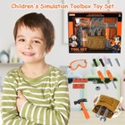 38pcs Kids Tool Set Pretend Play Construction Toy Tools For Toddlers W  Bag