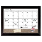 Quartet Combination Magnetic Whiteboard Calendar   Corkboard  17  X 23  Combo -