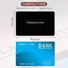100 Pcs 0 21mm Thick 3 4x2 1 Inch Metal Business Cards Blank Matte Black